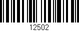 Código de barras (EAN, GTIN, SKU, ISBN): '12502'