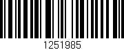 Código de barras (EAN, GTIN, SKU, ISBN): '1251985'