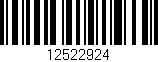 Código de barras (EAN, GTIN, SKU, ISBN): '12522924'