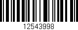 Código de barras (EAN, GTIN, SKU, ISBN): '12543998'