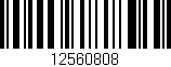Código de barras (EAN, GTIN, SKU, ISBN): '12560808'