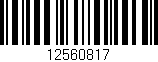 Código de barras (EAN, GTIN, SKU, ISBN): '12560817'