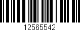 Código de barras (EAN, GTIN, SKU, ISBN): '12565542'