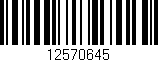 Código de barras (EAN, GTIN, SKU, ISBN): '12570645'