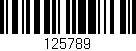 Código de barras (EAN, GTIN, SKU, ISBN): '125789'