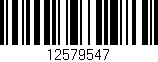 Código de barras (EAN, GTIN, SKU, ISBN): '12579547'