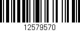 Código de barras (EAN, GTIN, SKU, ISBN): '12579570'