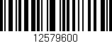 Código de barras (EAN, GTIN, SKU, ISBN): '12579600'