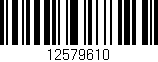 Código de barras (EAN, GTIN, SKU, ISBN): '12579610'