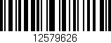 Código de barras (EAN, GTIN, SKU, ISBN): '12579626'