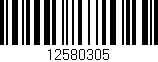 Código de barras (EAN, GTIN, SKU, ISBN): '12580305'