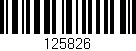 Código de barras (EAN, GTIN, SKU, ISBN): '125826'