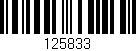 Código de barras (EAN, GTIN, SKU, ISBN): '125833'