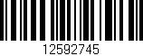 Código de barras (EAN, GTIN, SKU, ISBN): '12592745'
