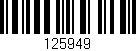 Código de barras (EAN, GTIN, SKU, ISBN): '125949'