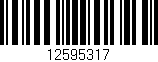 Código de barras (EAN, GTIN, SKU, ISBN): '12595317'