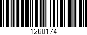 Código de barras (EAN, GTIN, SKU, ISBN): '1260174'