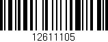 Código de barras (EAN, GTIN, SKU, ISBN): '12611105'