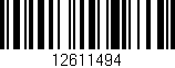 Código de barras (EAN, GTIN, SKU, ISBN): '12611494'