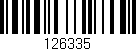 Código de barras (EAN, GTIN, SKU, ISBN): '126335'