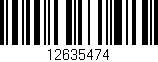 Código de barras (EAN, GTIN, SKU, ISBN): '12635474'