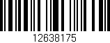 Código de barras (EAN, GTIN, SKU, ISBN): '12638175'