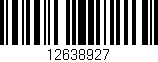 Código de barras (EAN, GTIN, SKU, ISBN): '12638927'