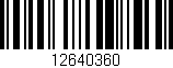 Código de barras (EAN, GTIN, SKU, ISBN): '12640360'