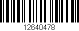 Código de barras (EAN, GTIN, SKU, ISBN): '12640478'