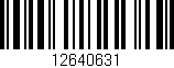 Código de barras (EAN, GTIN, SKU, ISBN): '12640631'