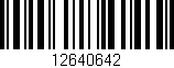 Código de barras (EAN, GTIN, SKU, ISBN): '12640642'