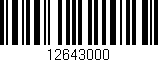 Código de barras (EAN, GTIN, SKU, ISBN): '12643000'