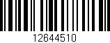 Código de barras (EAN, GTIN, SKU, ISBN): '12644510'