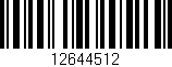 Código de barras (EAN, GTIN, SKU, ISBN): '12644512'