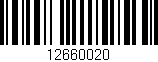Código de barras (EAN, GTIN, SKU, ISBN): '12660020'