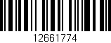 Código de barras (EAN, GTIN, SKU, ISBN): '12661774'