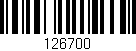 Código de barras (EAN, GTIN, SKU, ISBN): '126700'