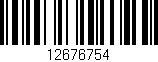 Código de barras (EAN, GTIN, SKU, ISBN): '12676754'