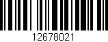 Código de barras (EAN, GTIN, SKU, ISBN): '12678021'