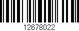 Código de barras (EAN, GTIN, SKU, ISBN): '12678022'