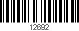 Código de barras (EAN, GTIN, SKU, ISBN): '12692'