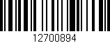 Código de barras (EAN, GTIN, SKU, ISBN): '12700894'