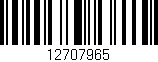 Código de barras (EAN, GTIN, SKU, ISBN): '12707965'