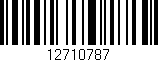 Código de barras (EAN, GTIN, SKU, ISBN): '12710787'