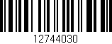 Código de barras (EAN, GTIN, SKU, ISBN): '12744030'