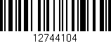Código de barras (EAN, GTIN, SKU, ISBN): '12744104'