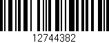 Código de barras (EAN, GTIN, SKU, ISBN): '12744382'