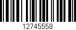 Código de barras (EAN, GTIN, SKU, ISBN): '12745558'