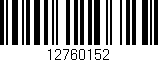 Código de barras (EAN, GTIN, SKU, ISBN): '12760152'