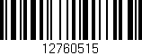 Código de barras (EAN, GTIN, SKU, ISBN): '12760515'